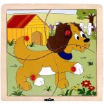 Woody puzzle Mašinka 4 dílky – Hledejceny.cz