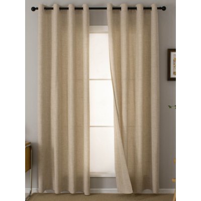 MKLuzkoviny.cz Závěsy Zara béžová – 140 × 280 cm (2 ks) – Zboží Dáma