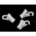 Žabky na záclony plastové s háčkem Varianta: 1 bílá mléčná, Balení: 10 ks – Hledejceny.cz