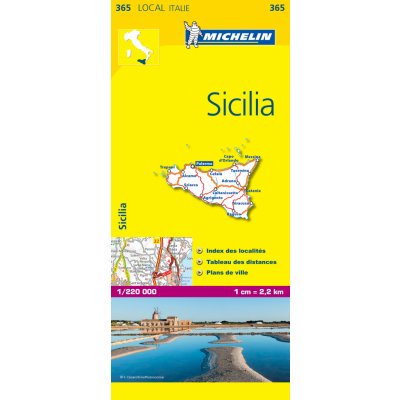 Michelin vydavatelství mapa Sicilia (Sicílie) 1:200 t. – Zboží Mobilmania