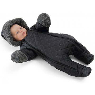 LORITA Zimní kojenecká kombinéza s Merino vlnou tmavě modrá – Zboží Dáma