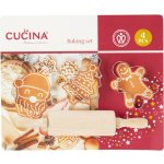 La Cucina Sada na pečení pro děti MIRLI, dřevěný váleček a 3 formičky hnědý – Hledejceny.cz