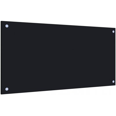 zahrada-XL Kuchyňský panel černý 80 x 40 cm tvrzené sklo – Zboží Mobilmania