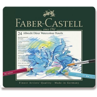 Faber-Castell Akvarelové pastelky Albrecht Dürer plechová krabička 24 barev 1175240 – Zbozi.Blesk.cz
