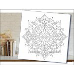 Radost v písku Šablona na pískování mandala 29 210 x 210 mm – Zboží Dáma