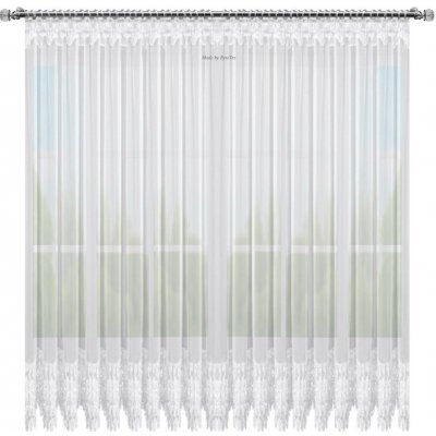 BytoTex Hotová voálová záclona Helena s krajkou 600x250 cm – Hledejceny.cz