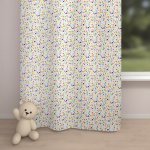 Biante Dětský bavlněný závěs Sandra SA-006 Barevné puntíky na bílém 140x150 cm – Hledejceny.cz