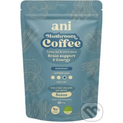 ANi Mushroom Coffee Mental focus & Energy zrnková 0,2 kg – Hledejceny.cz