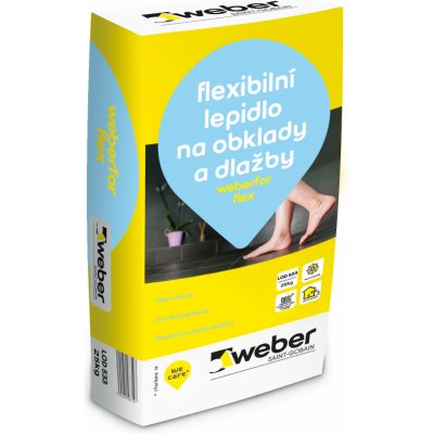 WEBER for flex C2T S1 flexibilní mrazuvzdorné lepidlo 25kg – Sleviste.cz