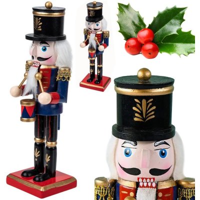1Mcz Louskáček vánoční figurka Bubeník 25cm 45406 – Sleviste.cz