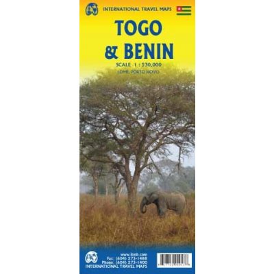 ITMB Publishing mapa Benin, Togo 1:530 t. ITM – Hledejceny.cz