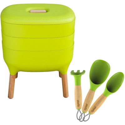 Plastia Vermikompostér 50,5 cm 38 cm zelený + Pěstební set – HobbyKompas.cz