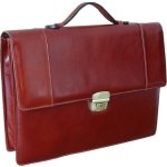 Triton kožená pánská aktovka ŽAKON hnědá – Zboží Dáma