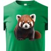 Dětské tričko dětské triko červená panda 2, zelená