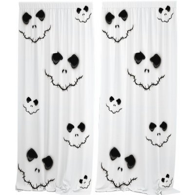 IMPAR Závěsy Skeleton face (Rozměr : 140x250, Materiál: Interlock) – Hledejceny.cz