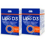 GS Vitamin Lipo D3 1000 IU 2 x 60 kapslí – Hledejceny.cz