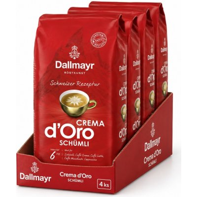 Dallmayr Crema d'Oro Schümli zrnková 4 x 1 kg – Hledejceny.cz
