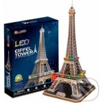 CubicFun 3D puzzle svítící Eiffelova věž 82 ks – Zboží Dáma