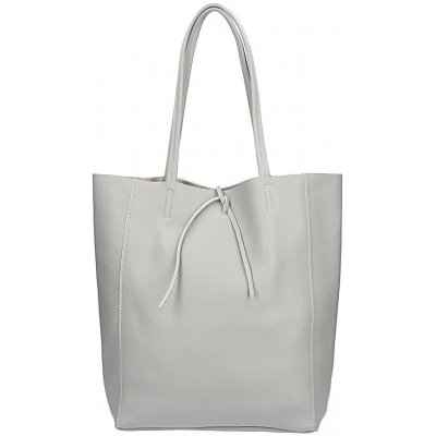 Made in Italy kožená kabelka 396 šedá – Zboží Mobilmania