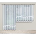 Dekorační žakárová záclona s řasící páskou YUKO 250 bílá 200x250 cm MyBestHome – Hledejceny.cz