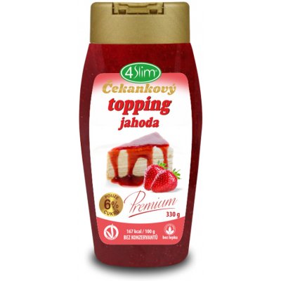 4Slim Čekankový topping jahoda 330 g – Zboží Mobilmania