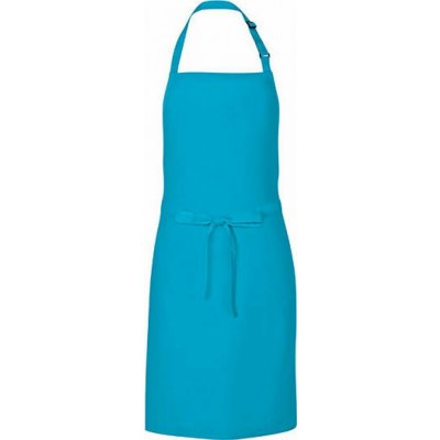 Link Kitchen Wear Univerzální keprová zástěra s laclem a nastavitelným páskem u krku Tyrkysová 72 x 85 cm X986 – Hledejceny.cz