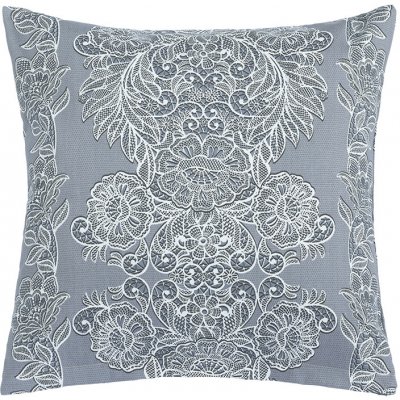Bellatex Polštář GITA Krajka šedá bílá 45x45 – Zbozi.Blesk.cz