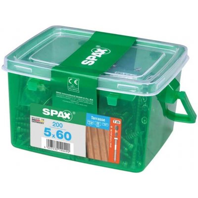 Spax T-Star plus Terasový vrut Torx, ø 5 × 60 mm, drážka: TX 25, 200 ks 4507000500609 – Hledejceny.cz