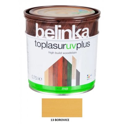 Belinka Toplasur UV Plus 0,75 l borovice – Zboží Mobilmania