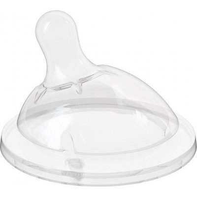 Chicco dudlík na láhev Natural Feeling silikon střední průtok 1 ks V001515 – Zboží Dáma