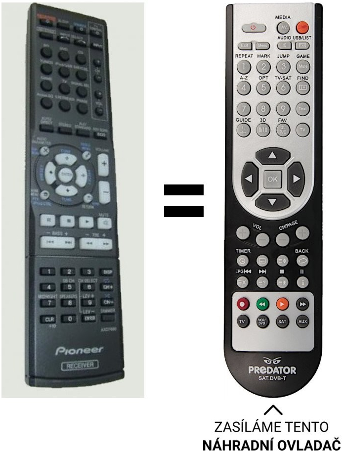 Dálkový ovladač Predátor Pioneer AXD7690