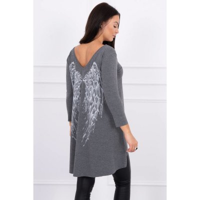 Predĺžená tunika MI8875 grafitová – Zboží Dáma Predĺžená tunika MI8875 grafitová – Zboží Dáma
