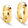 Prsteny Savicki Snubní prsteny žluté zlato kulaté SAVOBR304