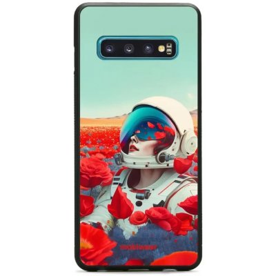 Pouzdro Mobiwear Glossy Samsung Galaxy S10 - G001G Astronautka v květech