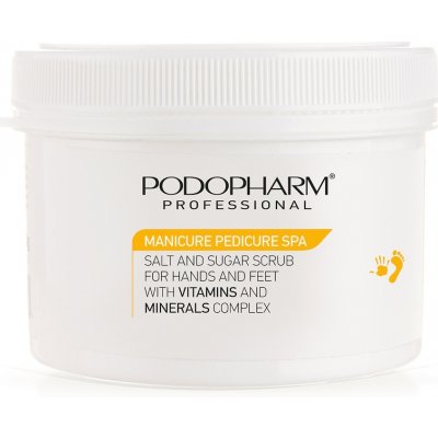 Podopharm solný a cukrový peeling pro ruce a nohy s obsahem vit. a minerálů 600 ml