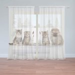 Sablio Záclony Mláďátka: 2ks 150x250cm – Hledejceny.cz