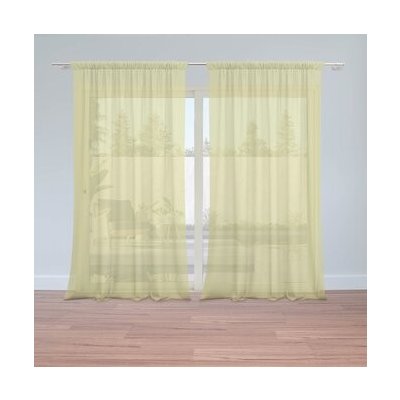 Sablio Záclony Avokádo: 2ks 150x250cm – Hledejceny.cz