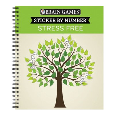 Brain Games - Sticker by Number: Stress Free 28 Images to Sticker Publications International LtdSpiral