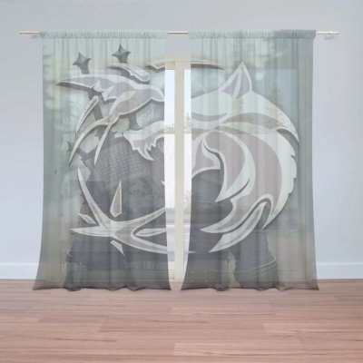 Sablio Záclony Zaklínač V mlze: 2ks 150x250cm – Hledejceny.cz