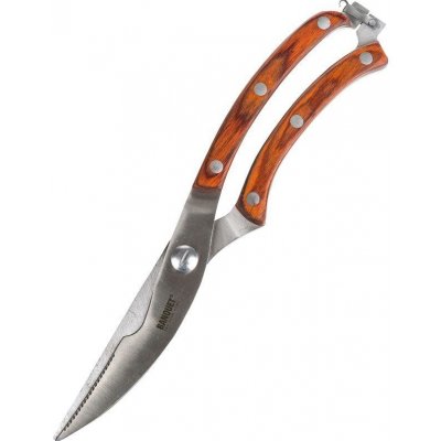 Nůžky na drůbež CULINARIA 25,5cm, ocel/ dřevěná rukojeť