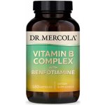Dr. Mercola Vitamín B-Komplex s Benfotiaminem 180 kapslí – Hledejceny.cz