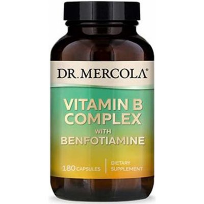 Dr. Mercola Vitamín B Complex s Benfotiaminem 180 kapslí – Zbozi.Blesk.cz