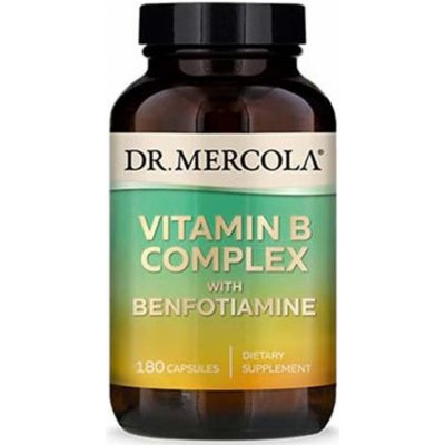 Dr. Mercola Vitamín B-Komplex s Benfotiaminem 180 kapslí – Hledejceny.cz