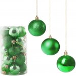 SPRINGOS Vánoční baňky zelené mix 4cm sada 20ks – Zboží Dáma