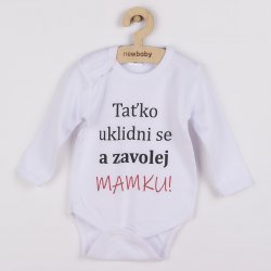 New Baby Body s potiskem a zavolej MAMKU!