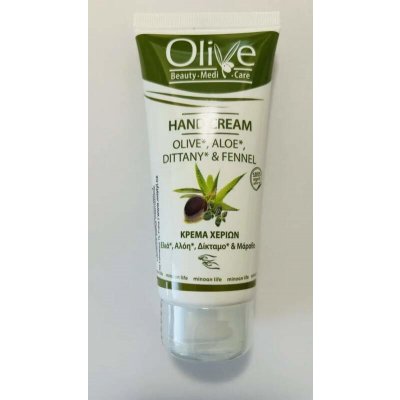 OliveBeauty Medicare Olivový krém na ruce s aloe, dobromyslí a fenyklem pro suchou pokožku 100 ml