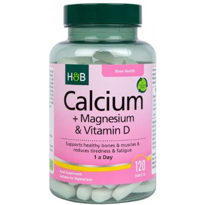 Holland & Barrett Calcium & Magnesium s vitamínem D3 120 tablet – Hledejceny.cz