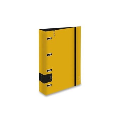Karton P+P Karton Verde 4-kroužkový pořadač s gumičkou A4 30 mm hořčicový D30 2-687 30 mm – Zboží Živě