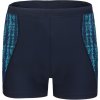 Koupací šortky, boardshorts Slazenger Splice Boxer Mens Navy/Turq