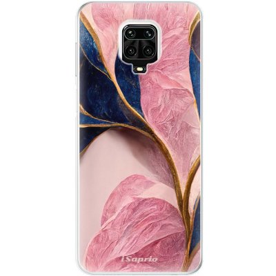 Pouzdro iSaprio - Pink Blue Leaves - Xiaomi Redmi Note 9 Pro / Note 9S